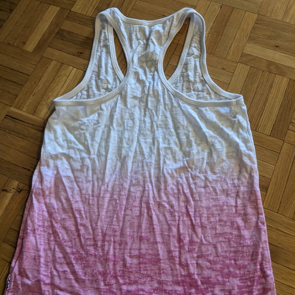 Vans Gradient White/Pink Racer Back Tank Top - Picture 2 of 4